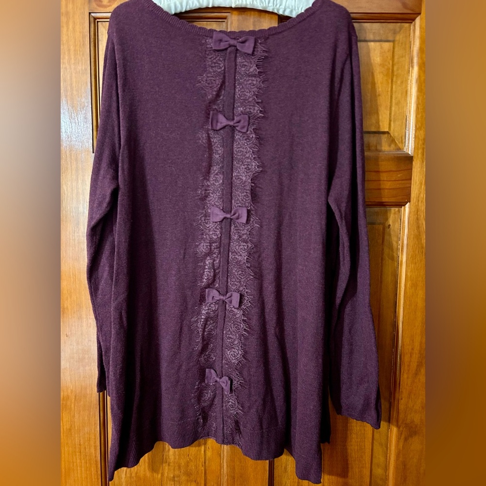 Apt. 9 Women's Sweater in Deep Purple